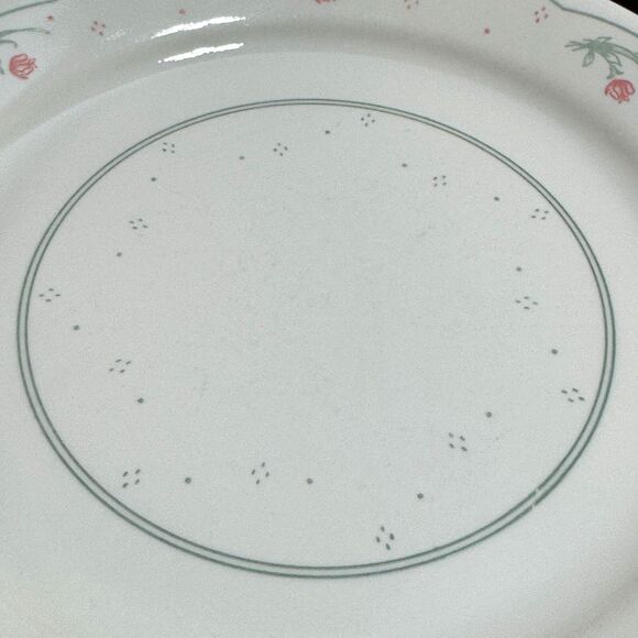 Corelle By Corning Calico Rose Dinner Plates Set of 4 Dishes 10" - Picture 4 of 6